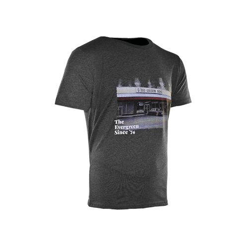 Big Green Egg T-Shirt - The Evergreen first Shop - Holzkohlegrau