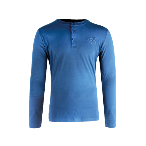 Big Green Egg Langarm Shirt - Blue