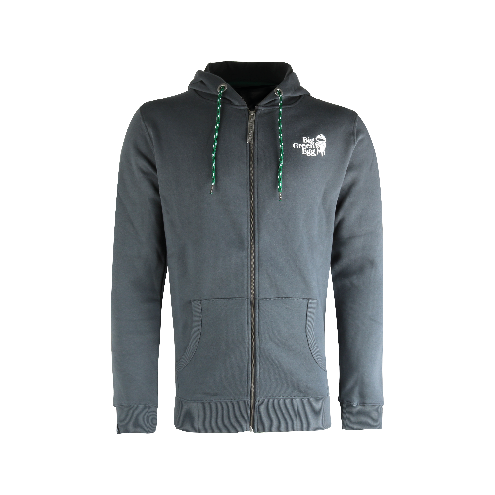 Vorschaubild Galerie Big Green Egg Hoodie mit Reisverschluss - Dark Grey