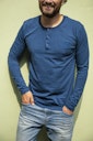 Vorschaubild Big Green Egg Langarm Shirt - Blue