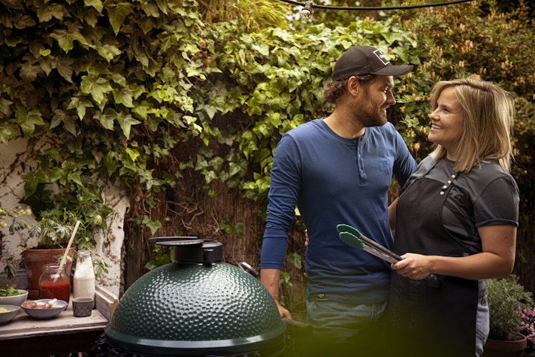 Big Green Egg Langarm Shirt - Blue