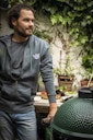 Vorschaubild Big Green Egg Hoodie mit Reisverschluss - Dark Grey 