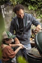 Vorschaubild Big Green Egg Hoodie mit Reisverschluss - Dark Grey 