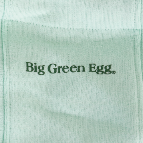 Big Green Egg Hoodie - Peace-love-Eggs - Mint/Coral