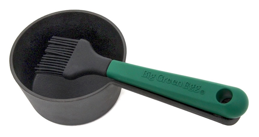 Vorschaubild Galerie Big Green Egg Gusseisen Saucentopf mit Pinsel
