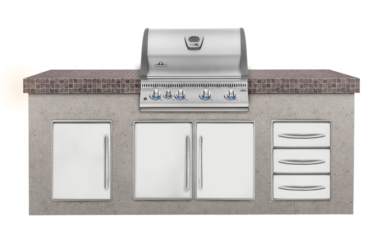 NAPOLEON Einbau-Gasgrill LEX 485 Edelstahl