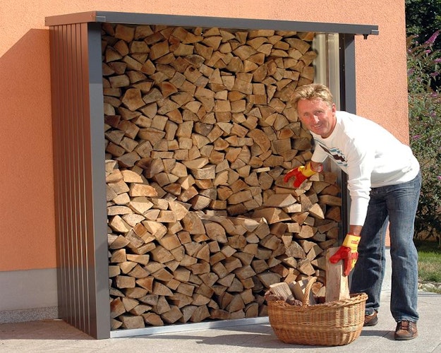 Rückwand für Biohort Kaminholzlager Woodstock Bild