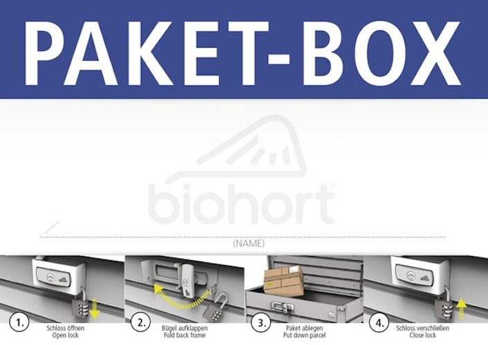 Biohort Paket-Box Metallbox