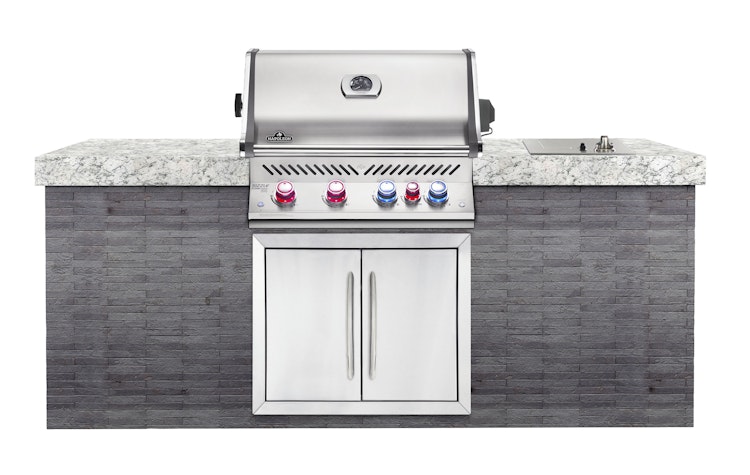 NAPOLEON Einbau-Gasgrill PRESTIGE PRO 500, Erdgas, Edelstahl, inkl. Drehspieß