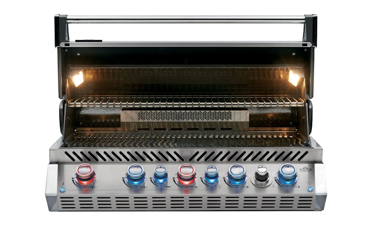 NAPOLEON Einbau-Gasgrill PRESTIGE PRO 665, Edelstahl inkl. Drehspieß