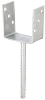 Alberts® U-Pfostenträger 104x60x4mm Betonanker Riffelstahl für verschiedene Pfostenstärken