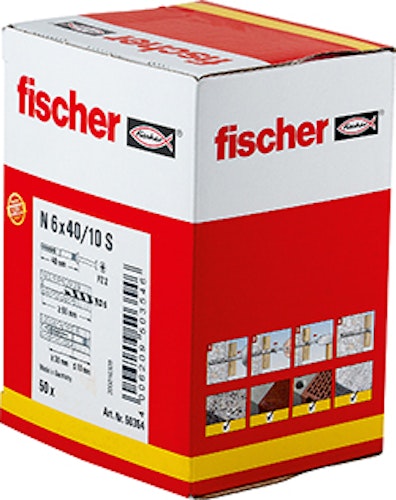 fischer Nageldübel N 6x40/10 S (50 Stück) Bild