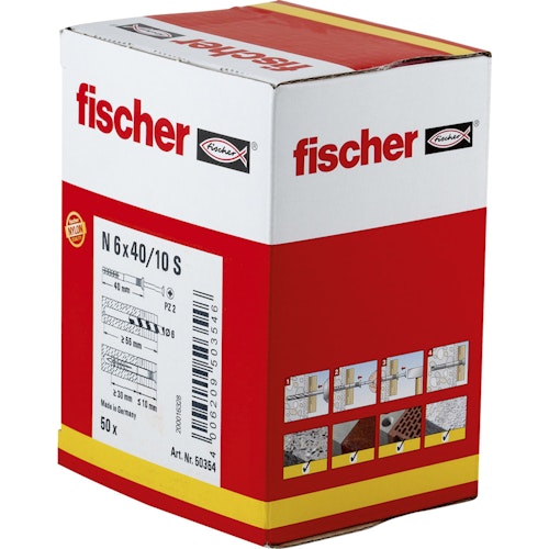 fischer Nageldübel N 6x40/10 S (50 Stück) Bild