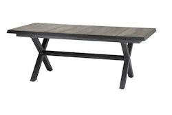 Siena Garden Ausziehtisch SINCRO 200 / 260 x 100 cm, Aluminium Anthrazit / Keramik Washed Grey
