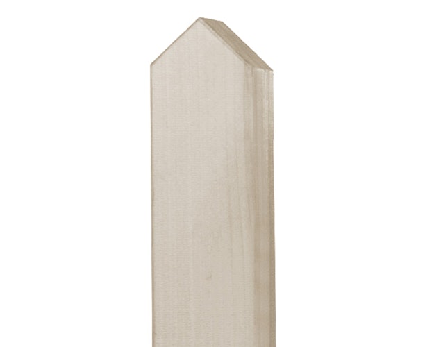 BM Zaunpfosten 90 x 90 mm vierkant Fichte Spitzkopf farbig