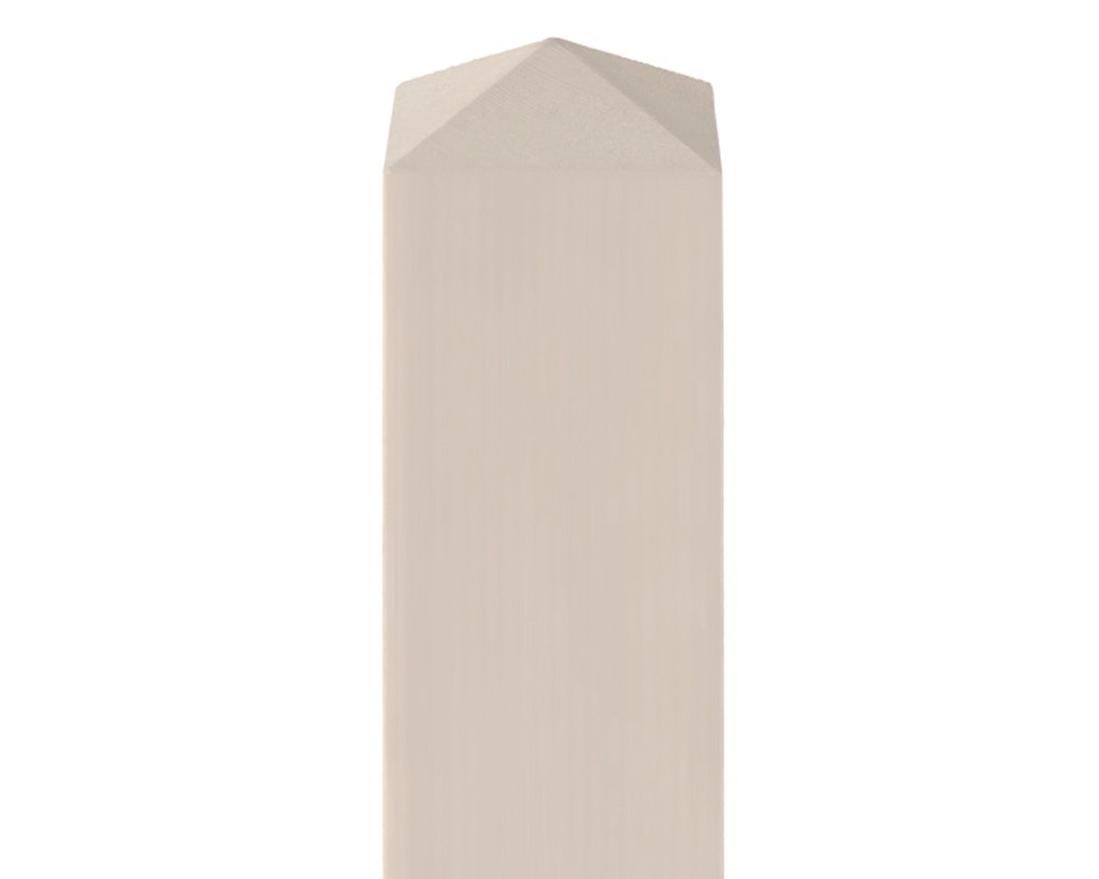 BM Zaunpfosten 90 x 90 mm vierkant Lärche Kopf vierseitig angedacht farbig