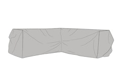 Brafab Schutzhülle für Loungesofa, T 90 x H 66 cm, Polyester / PVC