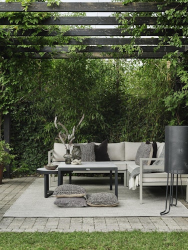 Brafab Lampenschirm Stehleuchte VIND Ø 40x110 cm, Aluminium Weiß - Abverkauf 