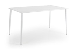 Brafab Tisch NIMES 140x78 cm, Aluminium Weiß