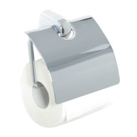 Bravat WC- Papierhalter mit Deckel Metasoft - gedämpfte Absenkung, chrom