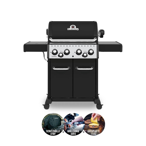 Broil King Gasgrill CROWN 490 inkl. Schutzhülle, Gussplatte und Grillzange Bild