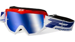 Progrip Crossbrille 3201 FL Dual Color Rot / Weiß
