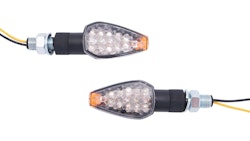 Spec-X LED-Blinker Tips Schwarz 20 mm Lang Paar