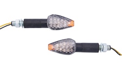 Spec-X LED-Blinker Tips Schwarz 40 mm Lang Paar