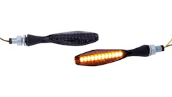 Spec-X LED-Blinker Nodue Schwarz 20 mm Lang Paar