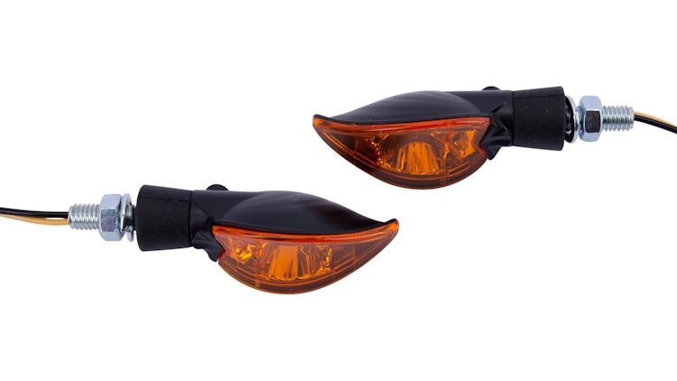 Spec-X Blinker Organic Schwarz 15 mm Lang Paar