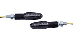 Spec-X LED-Blinker Line Schwarz 20 mm Lang Paar
