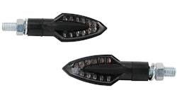 Spec-X LED-Blinker Dardo Schwarz 20 mm Lang Paar