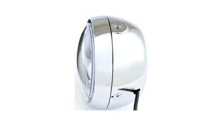 Daytona Hauptscheinwerfer LED Chrom mit seitlicher Halterung