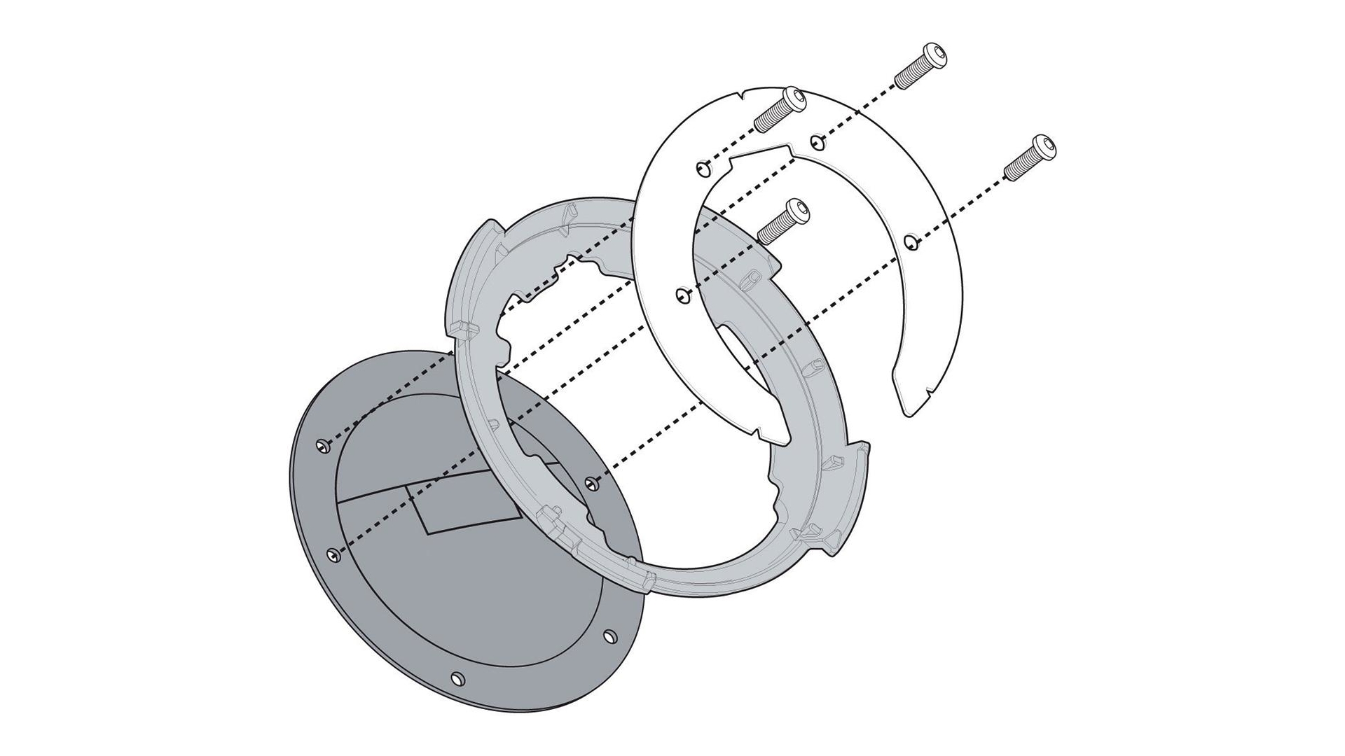 Vorschaubild Galerie Kappa Tanklock System für BMW G 310 GS und G 310 R