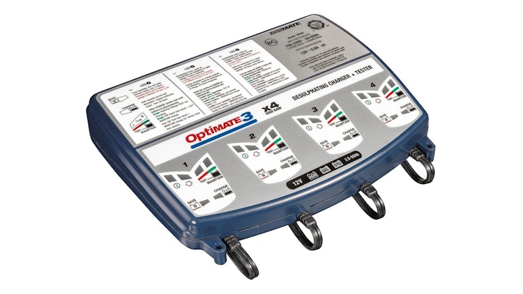 Tecmate Batterieladegerät Optimate3 12 Volt 4 Ladeeinheiten