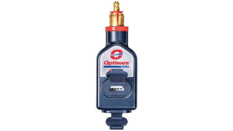 Tecmate Optimate USB-Adapter Ladegerät DIN Stecker 2x USB-Eingang 3300mA