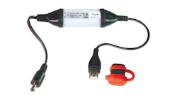 Tecmate Ladegerät DC 2,5mm Stecker und USB-Adapter 2100mA