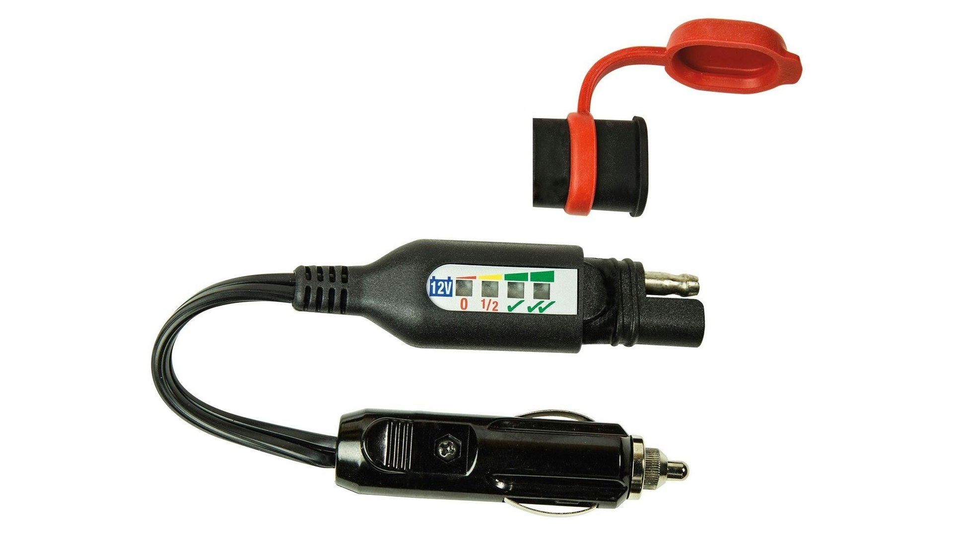 Tecmate SAE Batteriemonitor für Standard Batterien Stecker für Zigaretten-Steckdose
