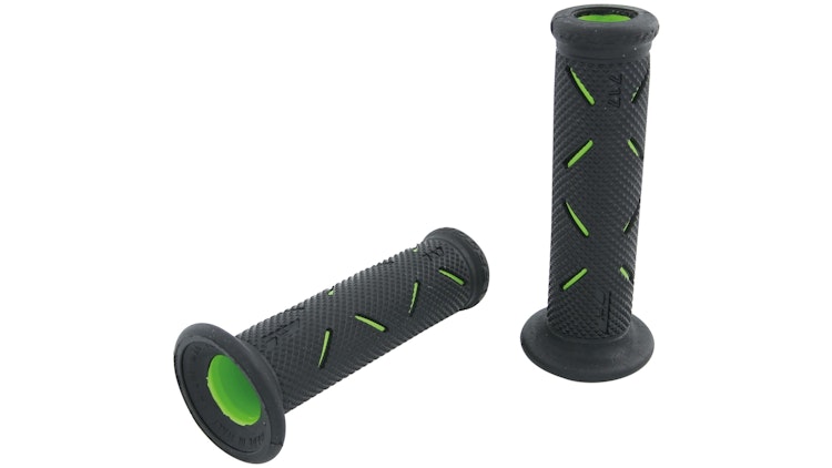 Progrip Griffgummi 717 Grün / Schwarz Offen Paar Ø22/25mm Länge 122mm