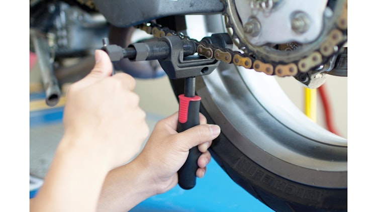 Bikeservice Kettentrenn- und Nietwerkzeugsatz Profi 19-teilig