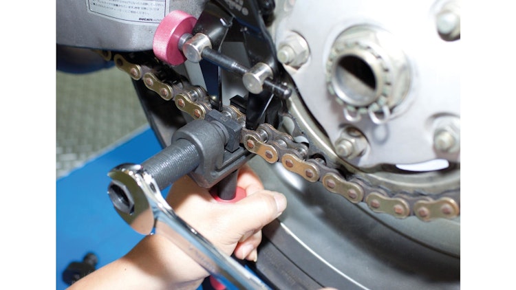 Bikeservice Kettentrenn- und Nietwerkzeugsatz Eco 13-teilig