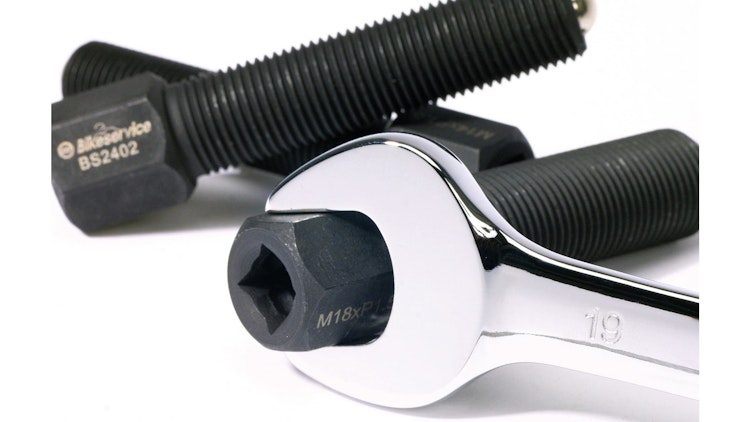 Bikeservice Polradabzieher M16 x 1,5 mm, Außengewinde, Rechtsgewinde