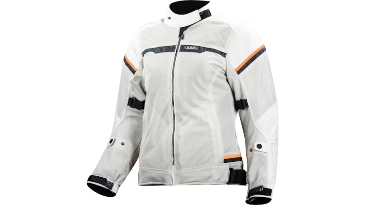 LS2 Riva Jacke Grau / Neonorange Damen Gr.s