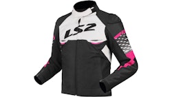LS2 Apex Jacke Schwarz / Weiß / Pink Damen Gr.m