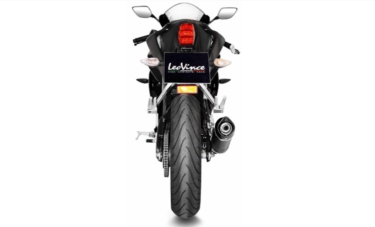 LeoVince Komplettanlage Edelstahl SBK LV ONE EVO Schwarz für YAMAHA MT-125 / YZF-R125 mit Katalysator