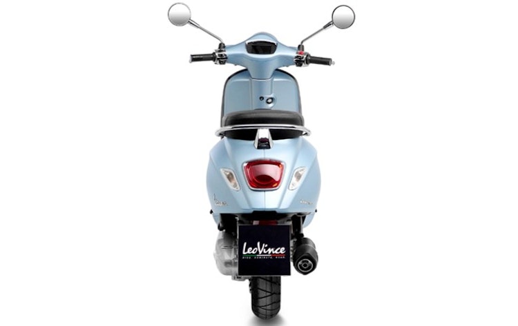 LeoVince Komplettanlage Edelstahl SBK NERO für PIAGGIO VESPA PRIMAVERA/SPRINT 125 3V mit Katalysator