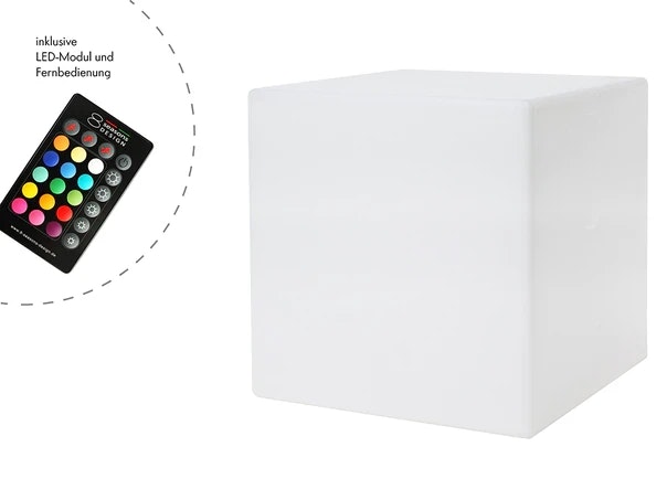 8 seasons design LED-Dekoleuchte Shining Cube (RGB), verschiedene Größen 