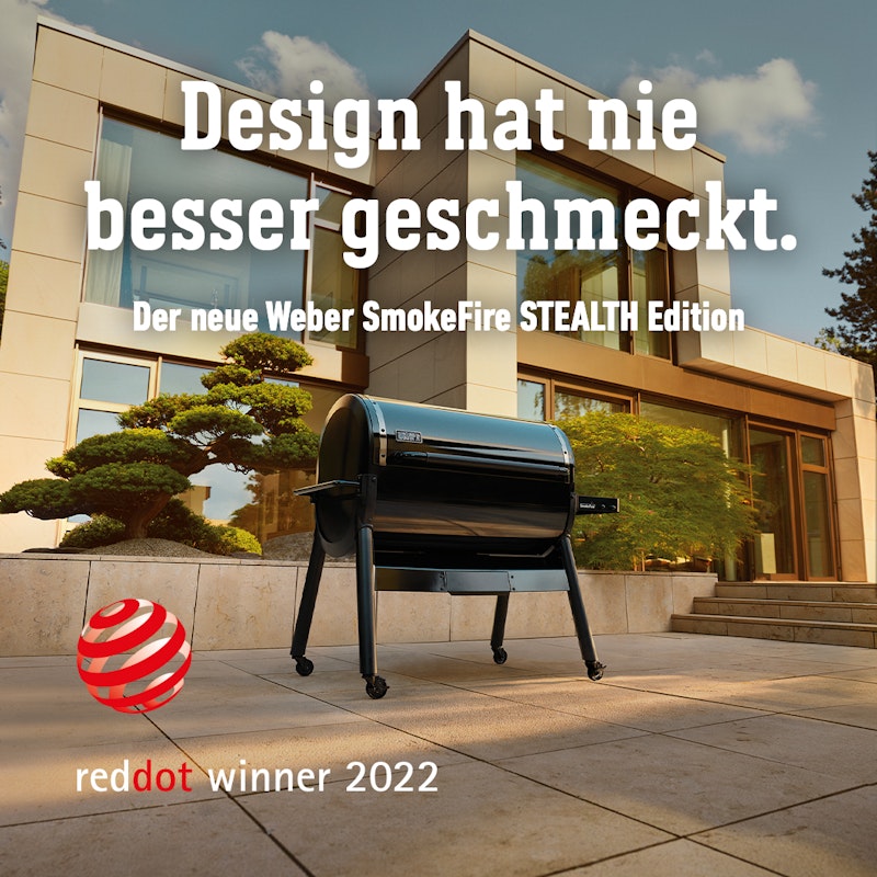 Der Weber Smokefire Stealth ist der reddot Gewinner 2022