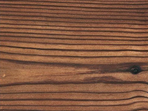 Holzstruktur von Terrassenbodendielen aus thermisch behandeltem Kiefernholz