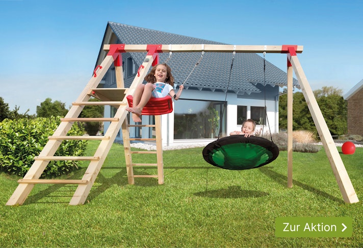 Oster-Aktion: Weka Kinderspielgeräte frachtfrei inkl. gratis Rutsche! 